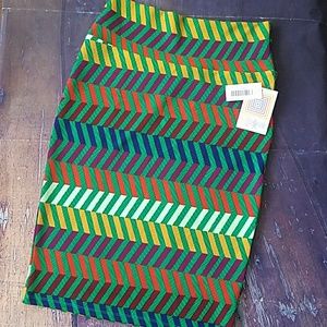 NWT Pencil stretch skirt geometric cassie stripe